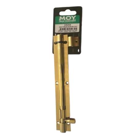 MOY Heavy Duty Brass Barrel Bolt   8 Inch (200mm)