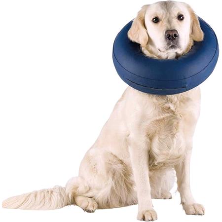 Dog Inflatable Protective Comfort Post Surgery Collar (S M) 32 40cm/11cm