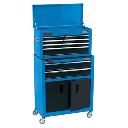 Draper 19563 24 inch Combined Roller Cabinet and Tool Chest (6 Drawer)