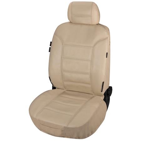 Walser Zipp It Billy Beige Leather Front Car Seat Cover For Citroen JUMPY Platform/Chassis 2016 Onwards