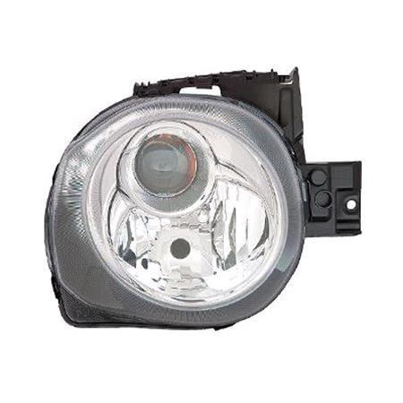 Right Headlamp (Halogen, Takes H11 / HB3 Bulbs, Supplied With Bulbs & Motor, Original Equipment) for Nissan JUKE 2014 2019