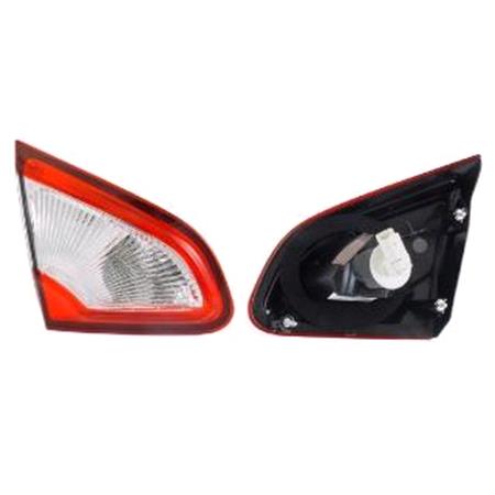 Left Rear Lamp (5 / 7 Seater Models, Inner On Boot Lid, Supplied With Bulbholder And Bulbs, Original Equipment) for Nissan QASHQAI 2010 on