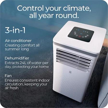 Avalla S 290 3 in 1 Powerful Air Conditioner & Dehumidifier for Multi Rooms, 10000BTU