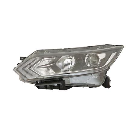 Left Headlamp (Halogen, Takes H11 / H9 Bulbs, With LED Daytime Running Light, Supplied  Without Motor) for Nissan QASHQAI 2017 2021