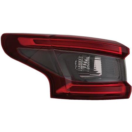 Left Rear Lamp (Outer, On Quarter Panel, LED) for Nissan QASHQAI 2017 on