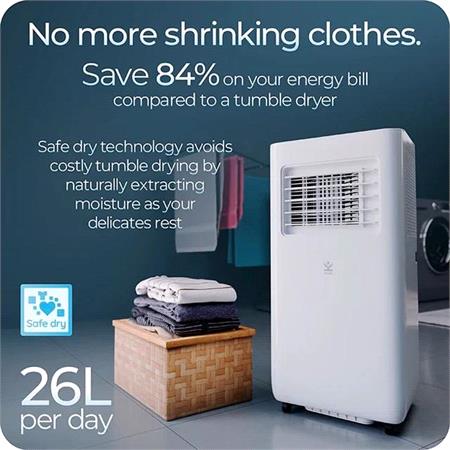 Avalla S 360 4 in 1 Powerful Air Conditioner & Dehumidifier for Multi Rooms, 10000BTU