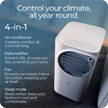 Avalla S 770 4 in 1 Industrial Air Conditioner & Dehumidifier for Office and Large Spaces, 12000BTU