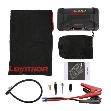 LokiThor 2000A 12V Lithium Jump Starter with 150psi Air Inflator