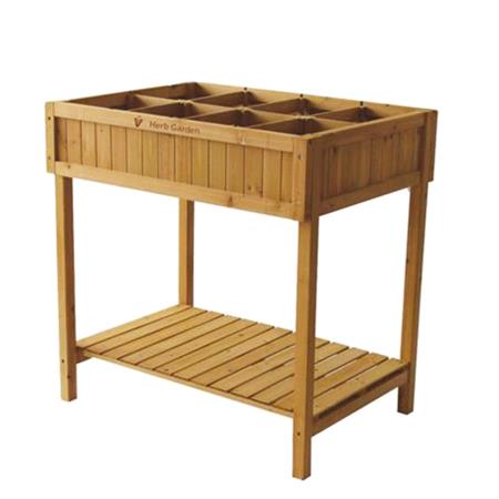 Sprouting Wooden Raised Herb Garden Planter