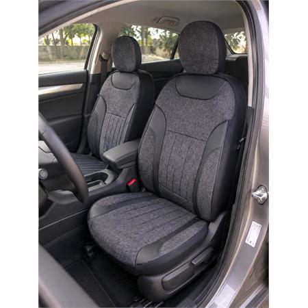LEADER Style Seat Covers (Dark Grey) For Citroen C ZERO 2010 Onwards