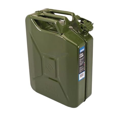 Draper Tools 20L Steel Fuel Can   Green (07218)   