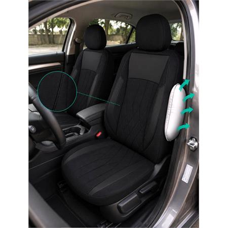 BARCELONA Style Seat Covers (Black) For Citroen C ZERO 2010 Onwards