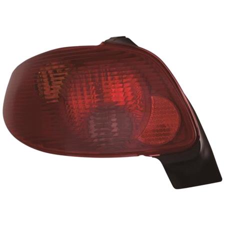 Left Rear Lamp (Supplied With Bulbholder, Original Equipment) for Peugeot 206 Hatchback 2003 2007