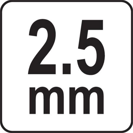 T HANDLE HEX KEY 2.5MM