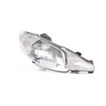 Right Headlamp (Single Reflector) for Peugeot 206 Van 1999 2003