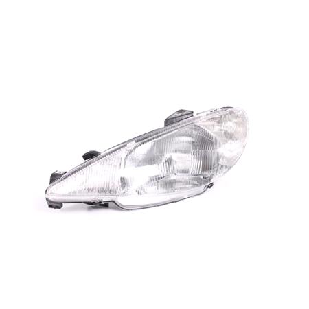 Left Headlamp (Single Reflector) for Peugeot 206 SW 1999 2003