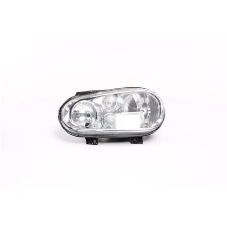 Left Headlamp (With Fog Lamp, Takes H1/ H3/ H7 Bulb) for Volkswagen GOLF Mk IV Estate 1998 2004