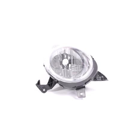 Right Headlamp (Electric Adjustment, Silver Bezel, Supplied Without Motor) for Nissan MICRA 2003 2005