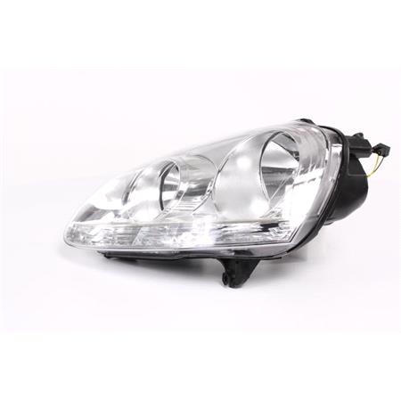 Left Headlamp (Chrome Bezel) for Volkswagen JETTA III 2004 2009