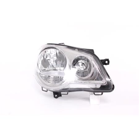 Right Headlamp (Halogen, Takes H7 / H1 Bulbs) for Volkswagen Polo 2005 2009