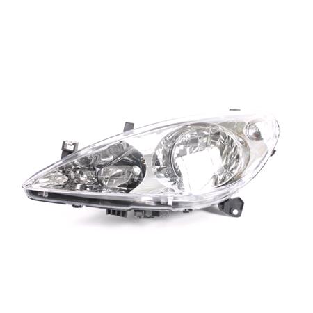 Left Headlamp (Without Fog Lamp) for Peugeot 307 2001 2005