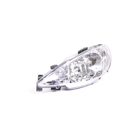 Left Headlamp (Electric Adjustment, Supplied Without Motor) for Peugeot 206 SW 2003 2007