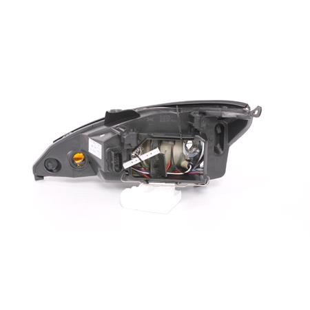 Right Headlamp (Black Bezel, Manual/Electric, Takes H1/H7 Bulb) for Ford FOCUS Saloon 2002 2004