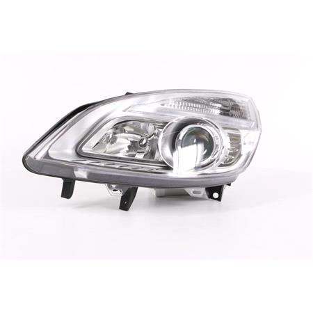 Left Headlamp (Halogen, Takes H1/H7 Bulbs, Supplied With Motor) for Renault GRAND SCÉNIC 2007 2009