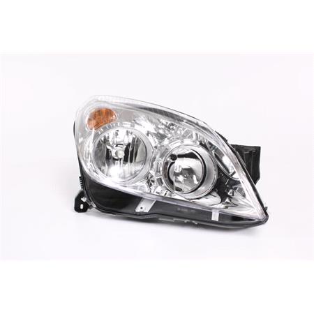 Right Headlamp (Halogen, Takes H1/H7 Bulbs, Supplied With Motor) for Holden Holden Astra AH Sedan 2007 2009