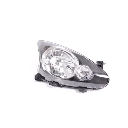 Right Headlamp (Halogen, Takes H4 Bulb) for Toyota AYGO  2005 2008