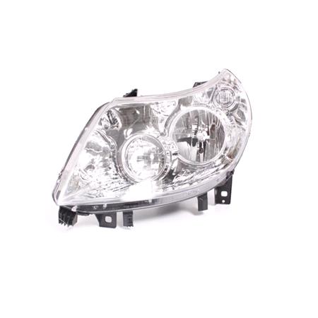 Left Headlamp (Halogen, Takes H7 / H1 Bulbs, Supplied With Motor) for Citroen RELAY Flatbed / Chassis 2007 2011