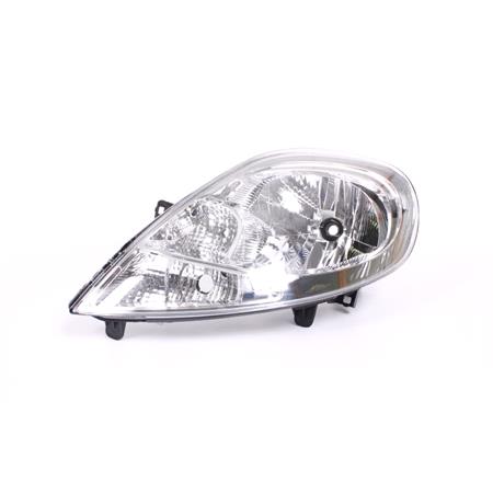 Left Headlamp (With Clear Indicator, Halogen, Takes H4 Bulb, Supplied With Motor) for Opel VIVARO Combi 2007 on
