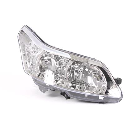 Right Headlamp (Halogen, Takes H1/H7 Bulbs, Supplied With Motor) for Citroen C4 Coupe 2004 on