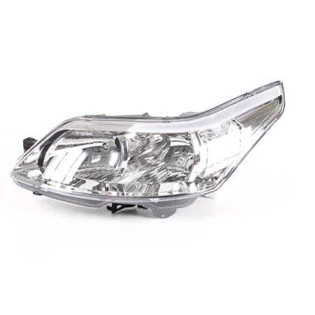 Left Headlamp (Halogen, Takes H1/H7 Bulbs, Supplied With Motor) for Citroen C4 2004 on