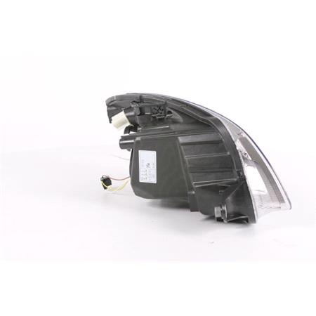 Left Headlamp (Halogen, Reflector Type, Takes H4 Bulb, Supplied With Motor) for Skoda Fabia  2007 2010