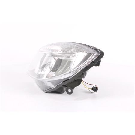 Left Headlamp (Halogen, Reflector Type, Takes H4 Bulb, Supplied With Motor) for Skoda Fabia  2007 2010
