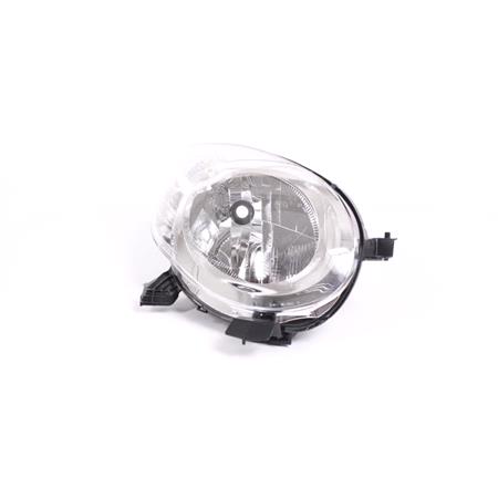 Right Headlamp (Halogen, Takes H4 Bulb) for Citroen C1 2005 on