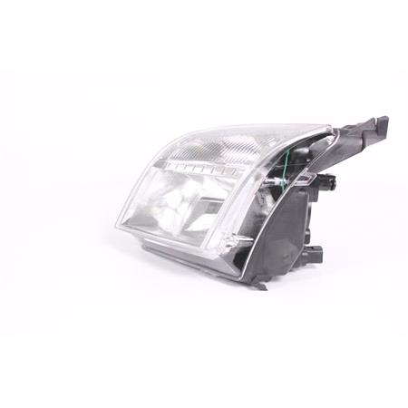 Left Headlamp with clear indicator (Halogen, Takes H4 Bulb, Supplied with Motor) for Ford FUSION 2002 2005