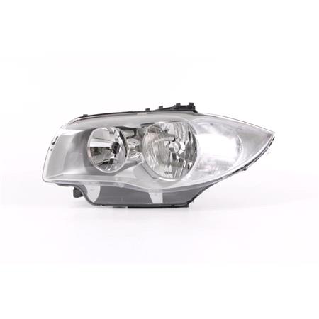 Left Headlamp (Halogen, Takes H7/H7 Bulbs, Supplied With Motor, Original Equipment) for BMW 1 Series 5 Door 2004 2007