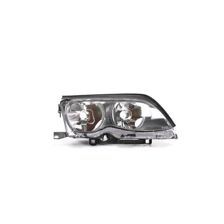 Right Headlamp (Black Bezel, Saloon & Estate, Takes H7/H7 Bulb) for BMW 3 Series Touring 2002 2005