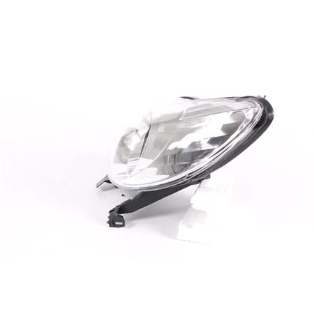 Left Headlamp (Single Reflector, Halogen, Takes H4 Bulb) for Peugeot 107 2005 on