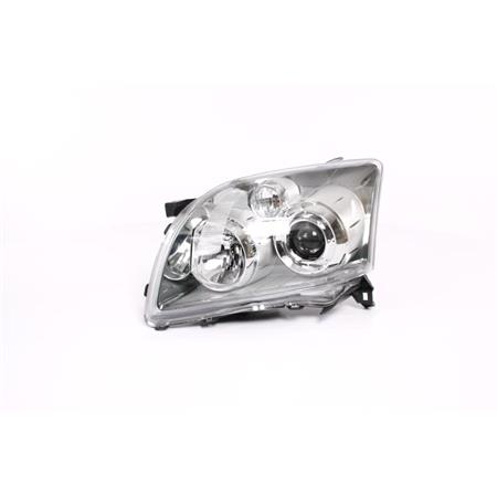 Left Headlamp (Halogen, Black Bezel) for Toyota AVENSIS Estate 2006 2008