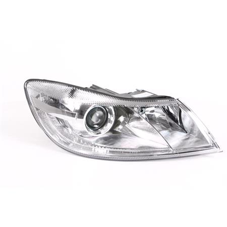 Right Headlamp (Halogen, Takes H1/H7 Bulbs, Supplied With Motor, Without Octavia Decal) for Skoda OCTAVIA 2009 2012