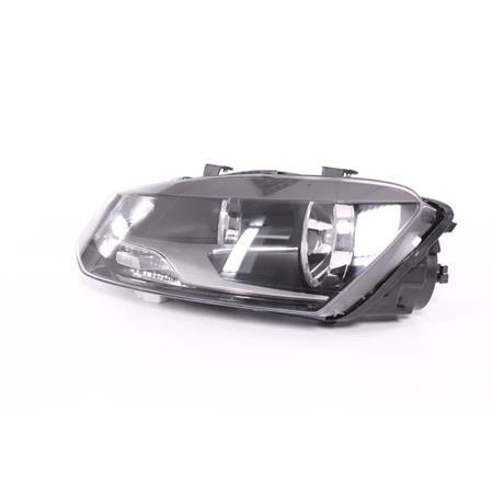 Left Headlamp (Twin Reflector, Halogen, Takes H7/H7 Bulbs, Supplied With Motor) for Volkswagen Polo 2009 2014