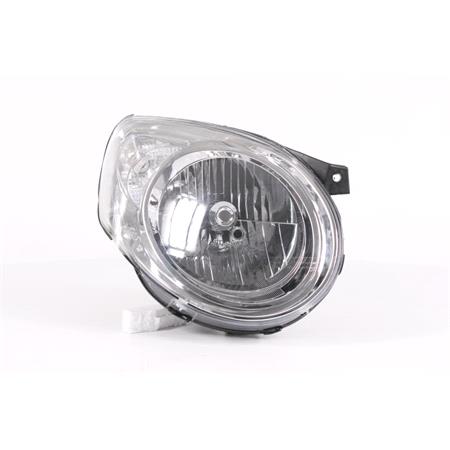 Right Headlamp (Halogen, Takes H4 Bulb) for Kia PICANTO 2008 on