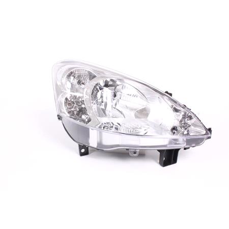 Right Headlamp (Halogen, Takes H4 Bulb, Supplied With Motor) for Peugeot PARTNER Tepee 2008 on