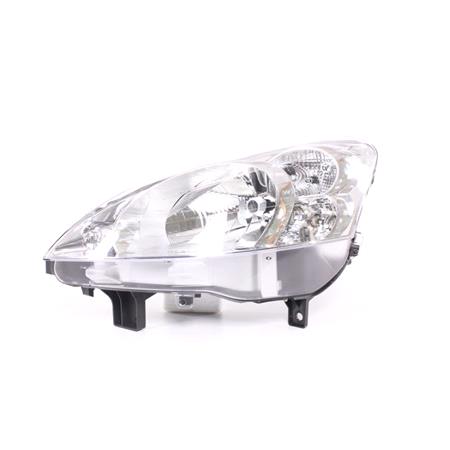 Left Headlamp (Halogen, Takes H4 Bulb, Supplied With Motor) for Peugeot PARTNER van 2008 on