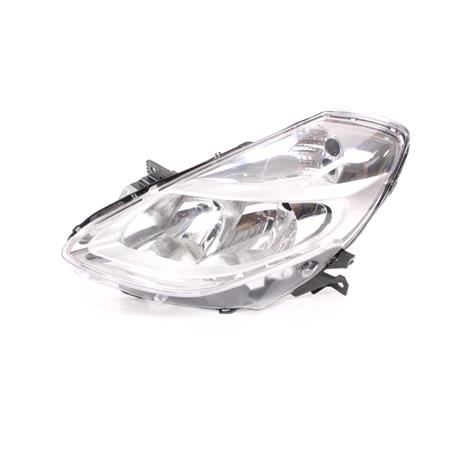 Left Headlamp (With Chrome Bezel, Takes H7/H7 Bulbs, Supplied Without Motor) for Renault CLIO Grandtour 2009 on