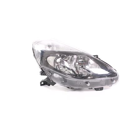 Right Headlamp (With Black Bezel, Takes H7/H7 Bulbs, Supplied Without Motor) for Renault CLIO Grandtour 2009 2011