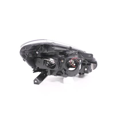 Left Headlamp (With Black Bezel, Takes H7/H7 Bulbs, Supplied Without Motor) for Renault CLIO Grandtour 2009 2011